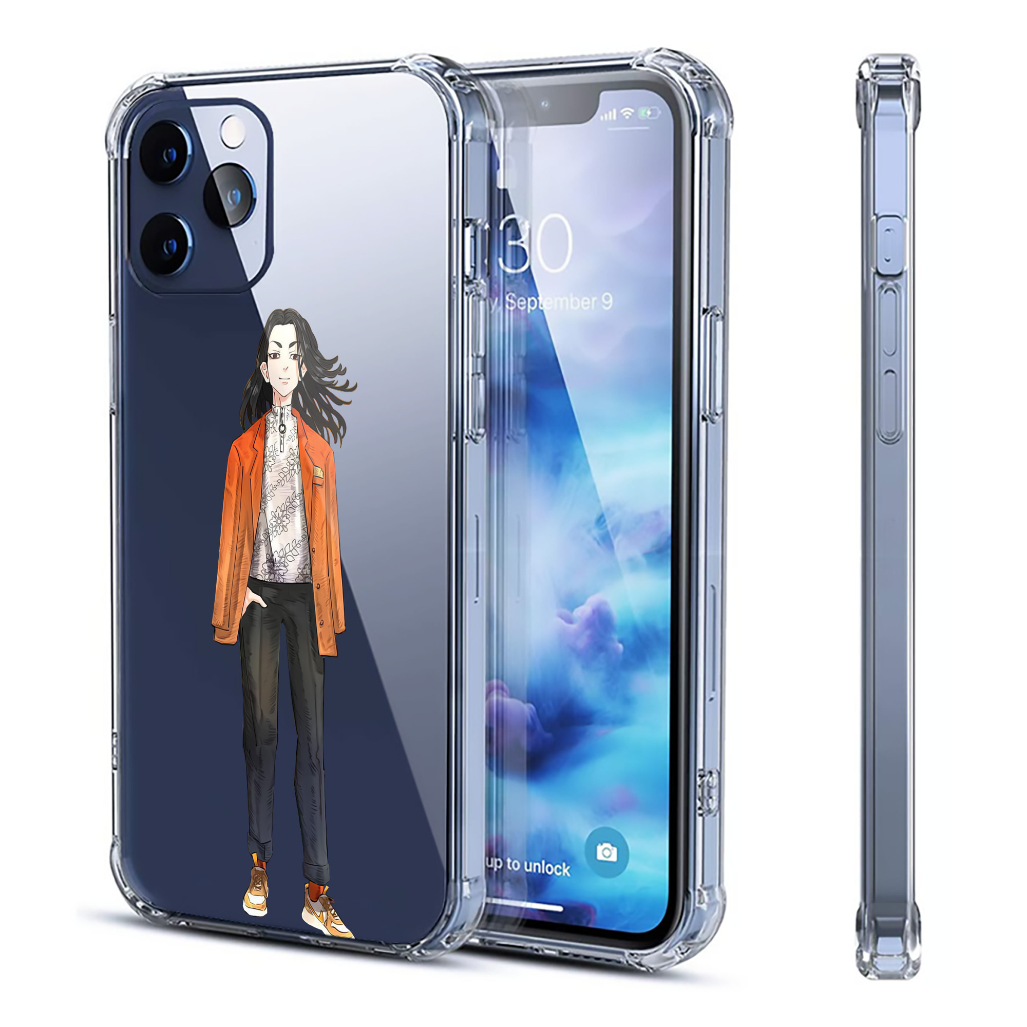 （画像用） 東京リベンジャーズ Tokyo Revengers 【iPhone 12シリーズ対応】透明スマホケース（クリアソフトケース）